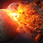A moon-forming cataclysm could have also activated Earth’s plate tectonics